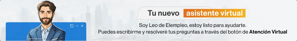 Visual informativo de LEO, asistente de orientación laboral